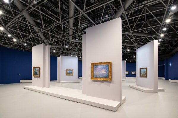 ALLESTIMENTO GRIMALDI FORUM MOSTRA MONET Salle 4 - Monet et la Riviera 3