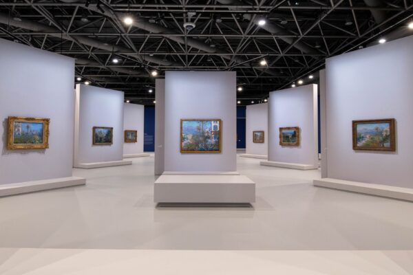 ALLESTIMENTO GRIMALDI FORUM MOSTRA MONET Salle 4 - Monet et la Riviera 9